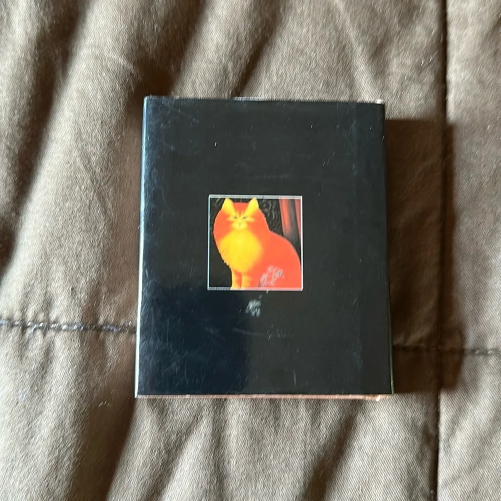 Vintage “The Artistic Cat” Praise, Poems, and Paintings Mini Coffee Table Book